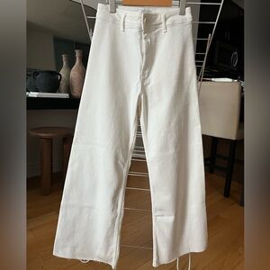 Zara Women's High-Waisted Stretchy Wide Leg Jean